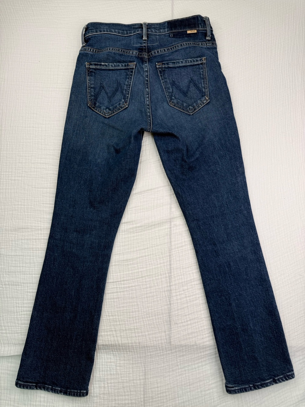 MOTHER The Insider Ankle Jeans Women’s Size 25 Dark Wash Mid Rise Bootcut Stretc